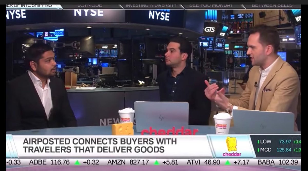 airposted's tweet photo. Check out our CEO, Rayan's interview with @cheddar at the @NYSE! https://t.co/PixdSafXJP https://t.co/8vscF7PoPr