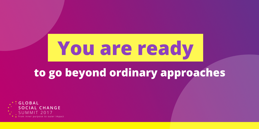 You can create #evolutionary #change. Now. Global Social Change Summit 2017 - register today! ow.ly/1thL309dIYd