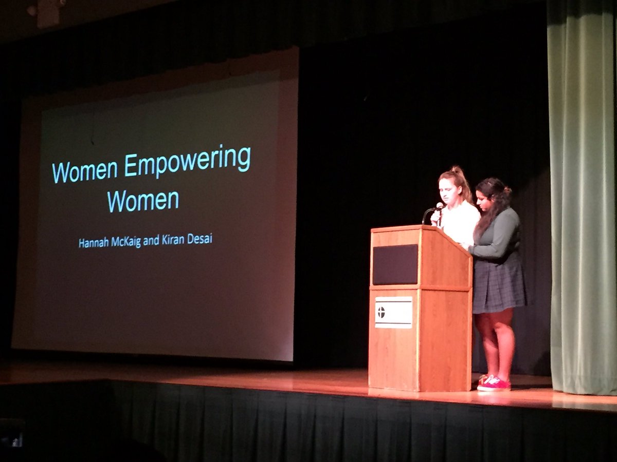 UrsulineLions's tweet photo. Women Empowering Women leaders share how American women have used their voice, values, and visions. #MulticulturalAssembly https://t.co/Jv5DZK0kRT