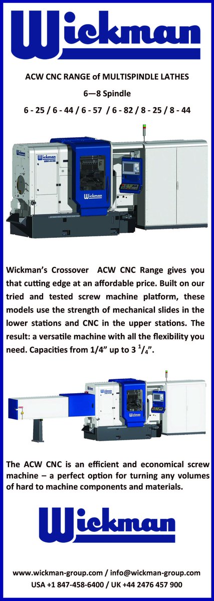 WickmanUsa's tweet photo. Come and see me @PMTS2017 2017 updated @Wickman_Group CNC Multi at a price that won't eat into your capital equipment budget plans. https://t.co/g5L8Z0T7YP