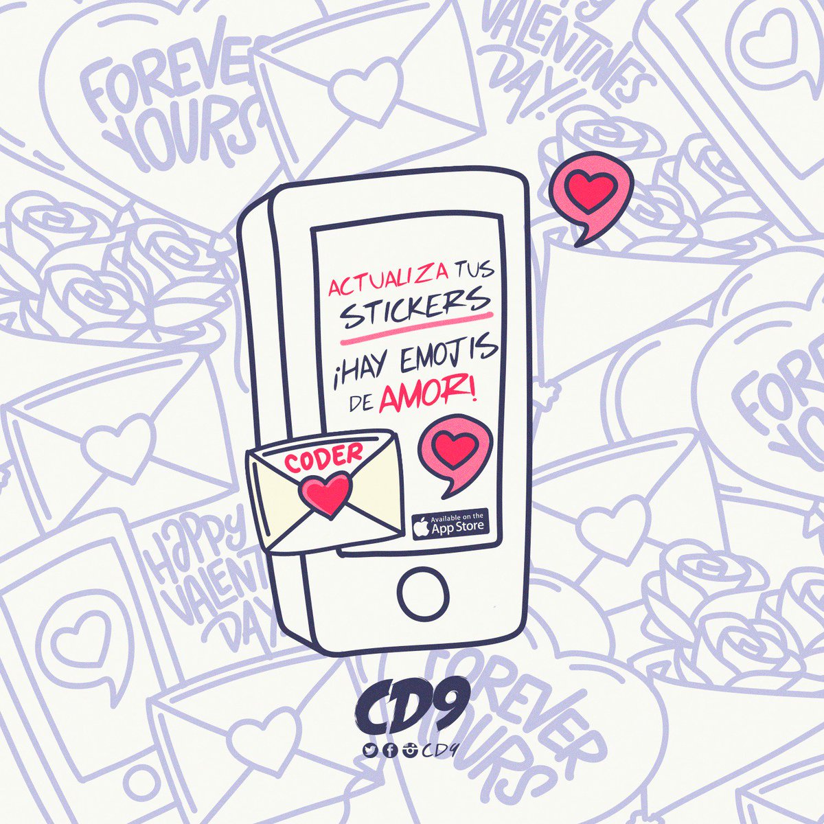 CD9's tweet image. El mes del amor aún no termina... ¡actualiza tu app! #CD9STICKERSLOVE smarturl.it/cd9stickers