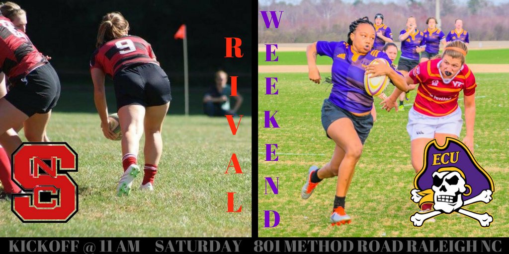 ECUWomensRugby_'s tweet photo. @NCSUwrfc hosts your Lady Pirates this Saturday! Kickoff is at 11 am! #ArrrrrrState #BeatState #RivalWeekend #PlayLikeAPir8 https://t.co/3GjBMEoQwh