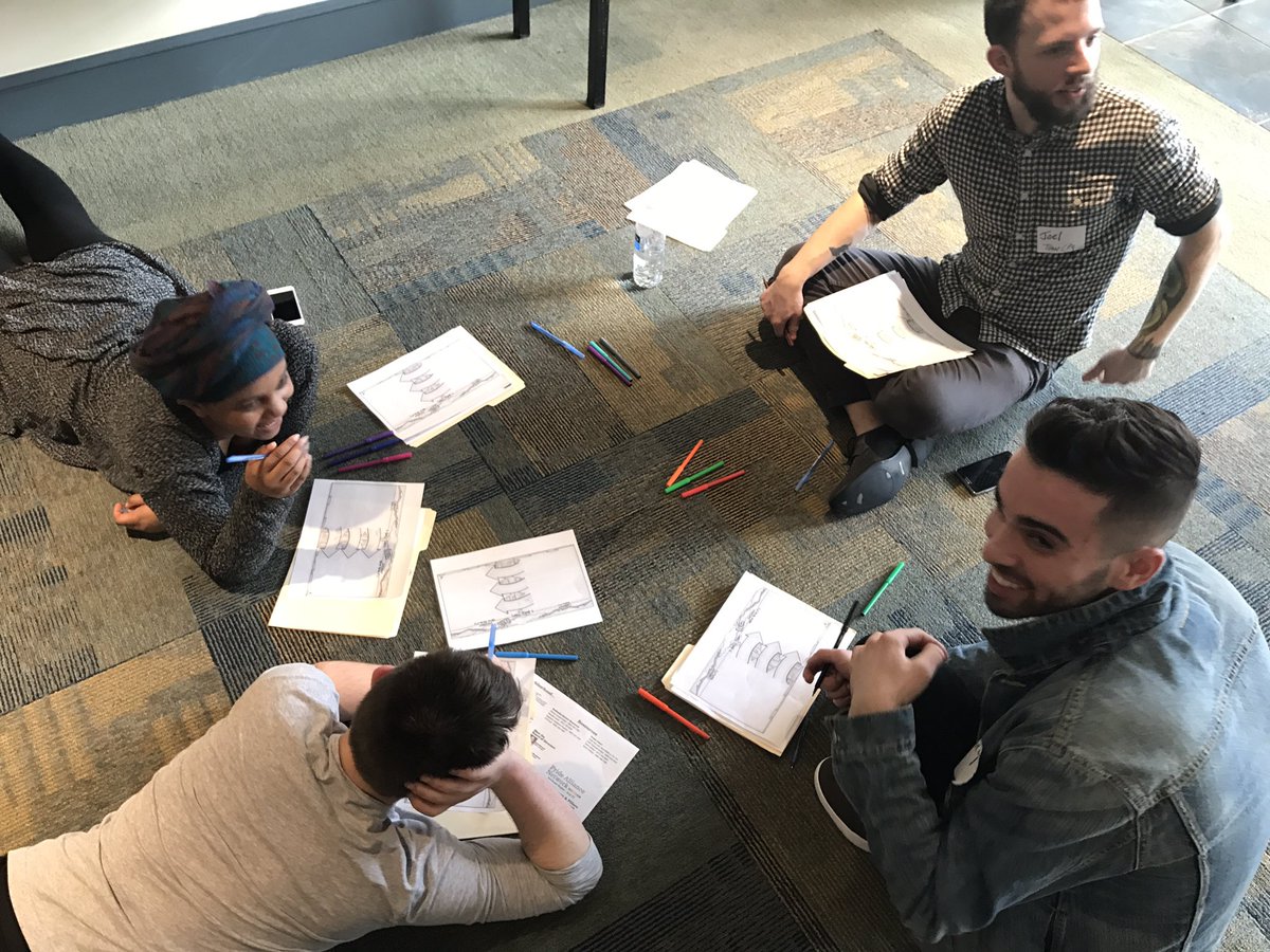 District825's tweet photo. Team @SbuxTowerCity at the WDN visualizing their current reality and their desired new reality https://t.co/gvx1aWOyyD