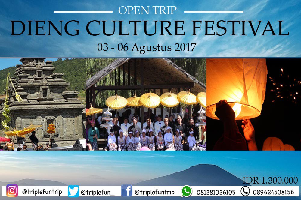 TripleFun_'s tweet image. BOOK NOW!! DIENG CULTURE FESTIVAL 2017 mytriplefun.com/2017/02/23/die…