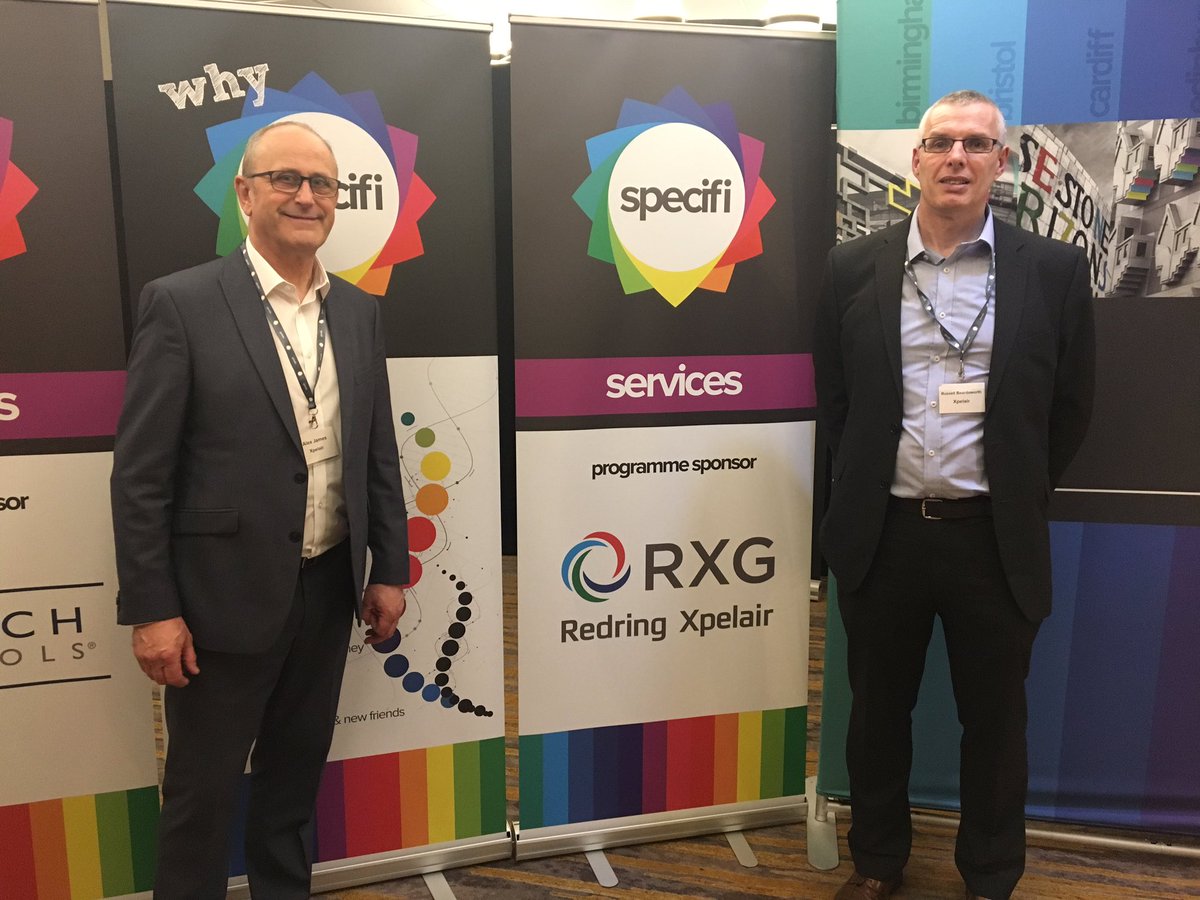Here are our programme sponsors <a href="/_Xpelair_/">Xpelair</a>  @RedringUK at our Services event in Leeds. Great turn out so far!