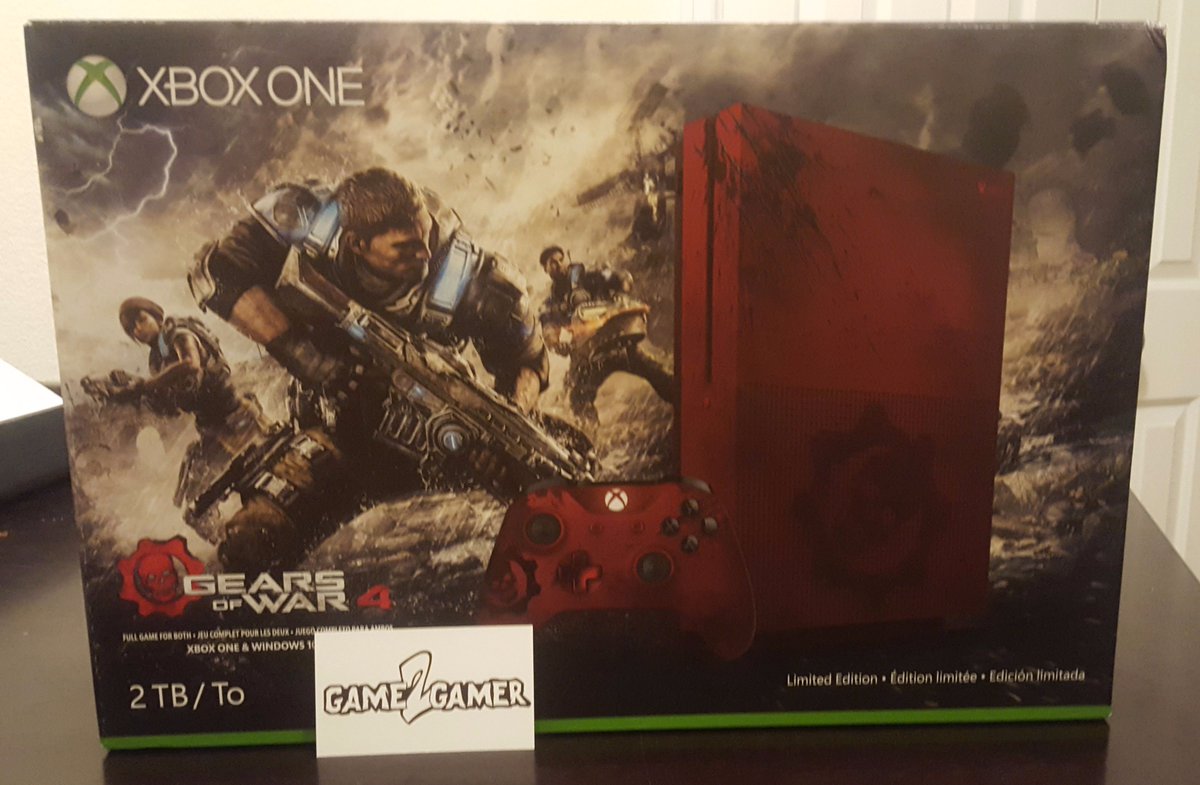 Game_2_Gamer's tweet photo. Enter our Console #Giveaway #Win #GearsofWar4 #Xboxone 2TB From @Game_2_Gamer RETWEET &amp; Follow to #Win Ends 3/28/17 Every RETWEET is a ENTRY https://t.co/rcwUYckfVx