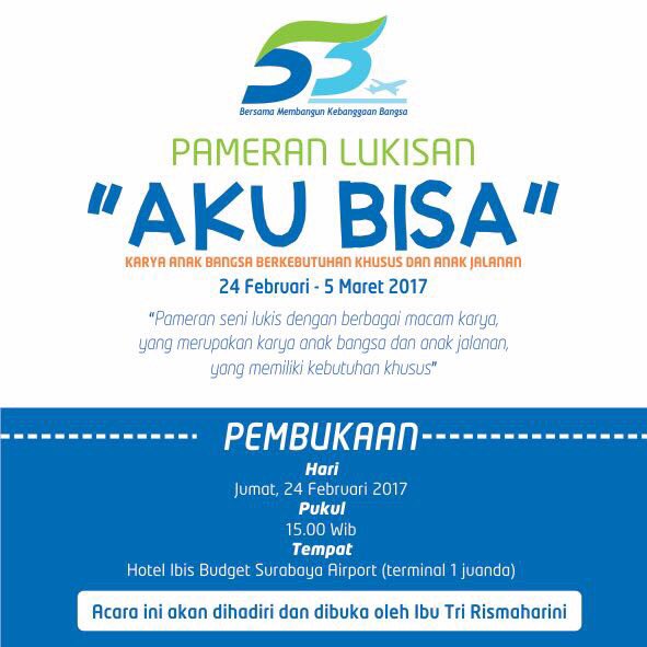Pameran Lukisan Anak Bimbingan Dinas Sosial Surabaya di T1 Bandara Juanda <a href="/AP_Airports/">Angkasa Pura Airports</a> @Humas_kotasby <a href="/IbisbudgetSBY/">Ibis SUB Airport</a>