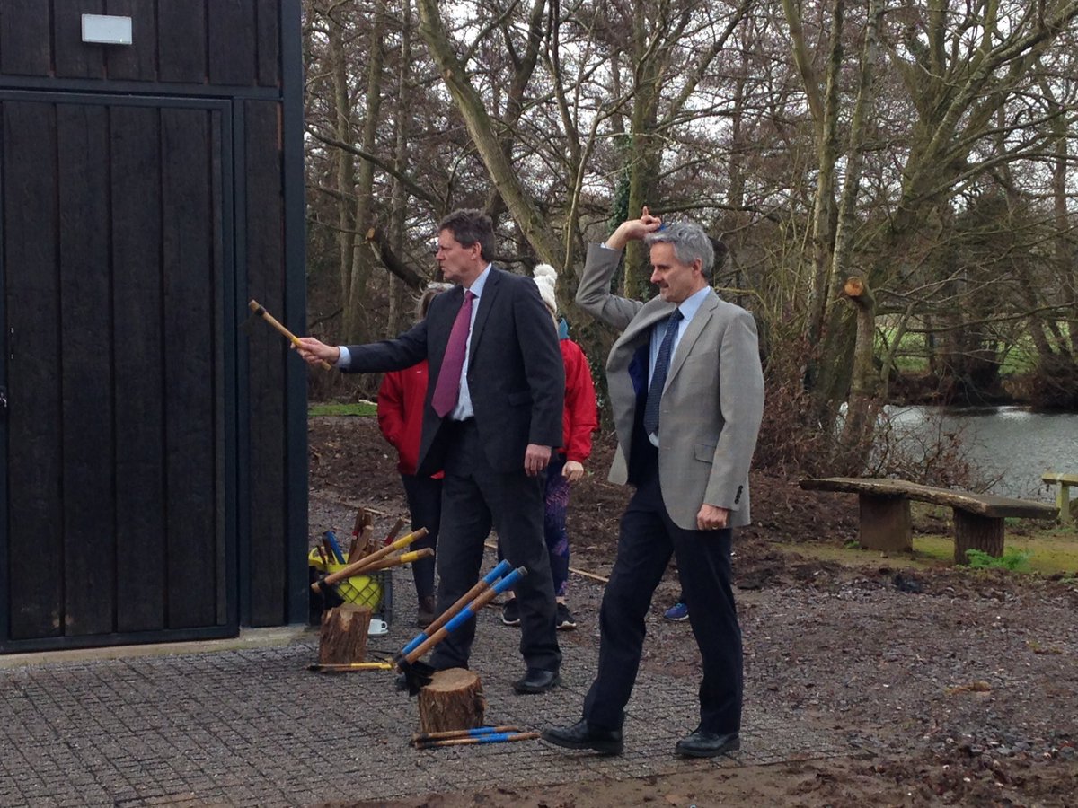 TownleyIns's tweet photo. This morning's @TauntonChamber breakfast at @COACHTaunton involved axe-throwing with @channelventure #devonhour 😂 #somersetproblems https://t.co/jkRd3XpoSS