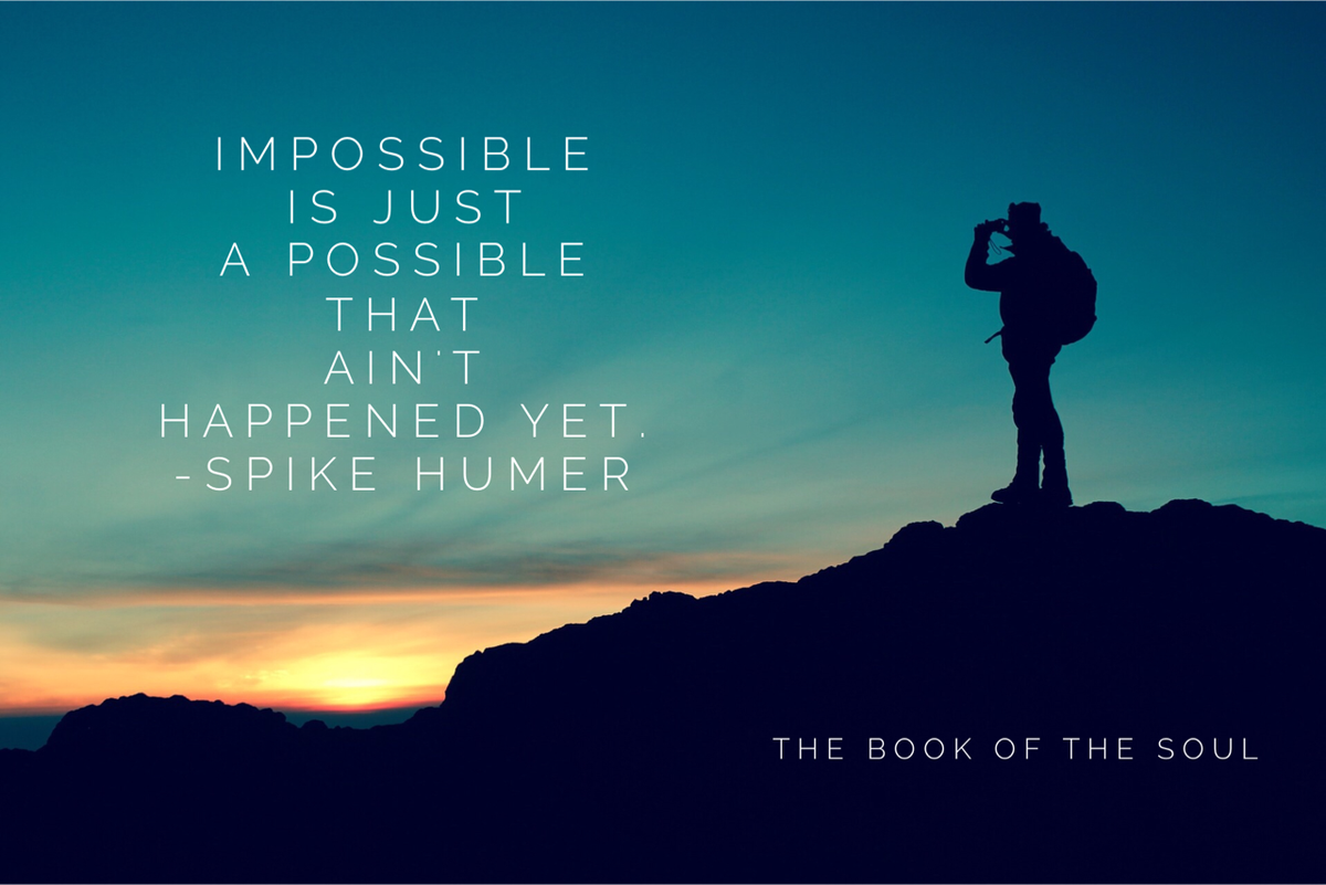 turnaround4life's tweet photo. Impossible is just a possible that hasn't happened yet. #goals https://t.co/WWGWuNGu2i