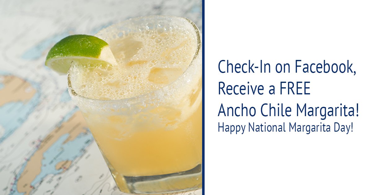 table26palmbch's tweet image. Happy National Margarita Day!! Today, check-in on Facebook for a FREE Ancho Chile Margarita to celebrate! #spreadtheword #checkin #Table26
