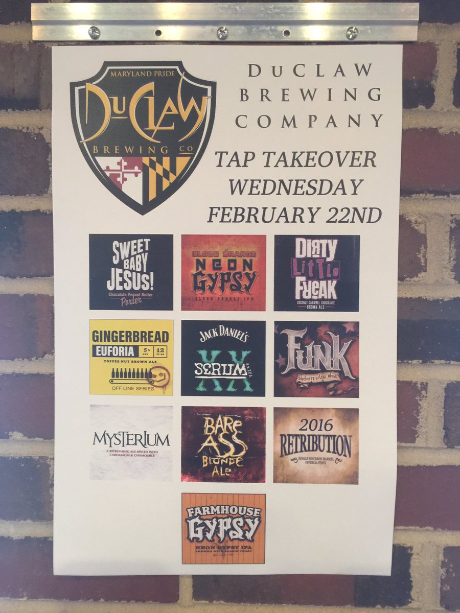Tap Takeover going on right now!  #craftbeer #DuClaw @DuClawNews <a href="/TownofFV/">Town of Fuquay-Varina, NC</a> #masonjar #tavern #the #place #to #be #craftbecherished