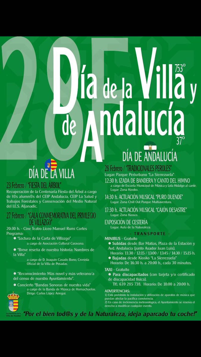 El Martes Día de Andalucía estaremos tocando en La Sierrezuela en Posadas. Os esperamos !!