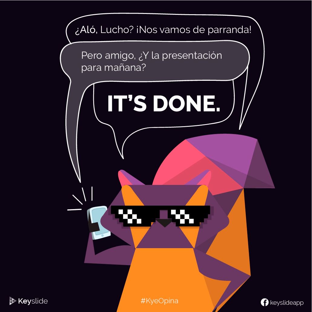 nirbyhq's tweet image. #KyeOpina que el tiempo libre, es lo mejor! Con Keyslide tendrás tiempo para hacer lo que quieras, regístrate en bit.ly/2lGAaDH