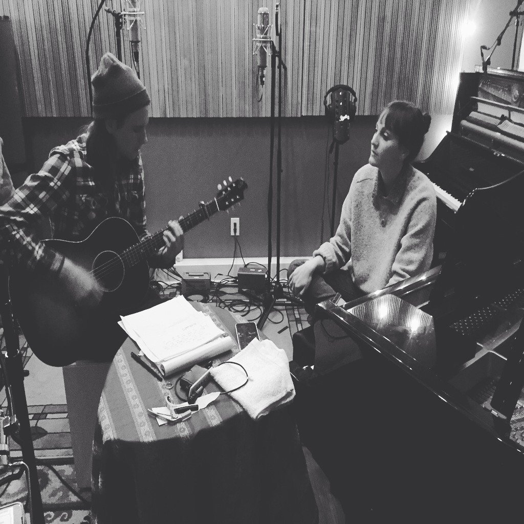 RyantheWilliams's tweet photo. Kaylee and I working away on our new record. @NativeSibling https://t.co/PVmEr6w6wo