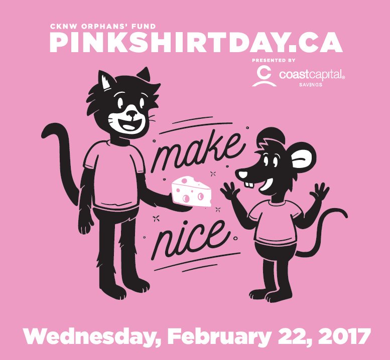 Let's be kind to each other everyday! 💗 #PinkShirtDay #RADmag #RyersonUniversity #Toronto