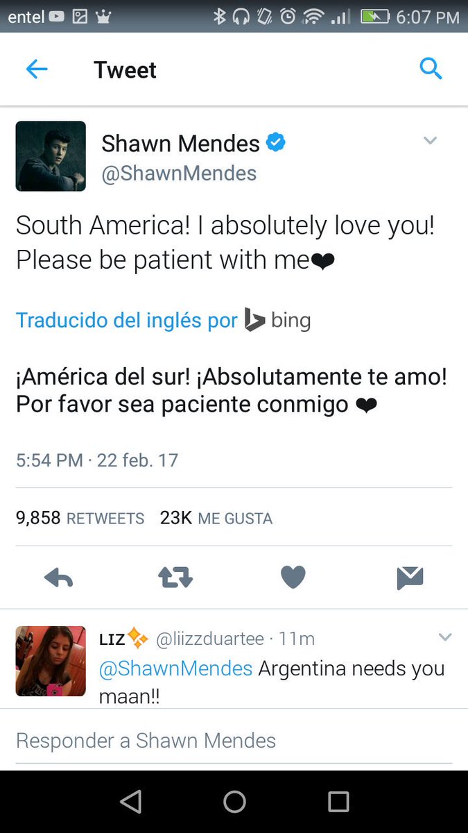 CastrouMagda's tweet image. Si si si @ShawnMendes , nosotros también te amamos. Pero con que tení que venir a Chile, tení que venir 😢💘