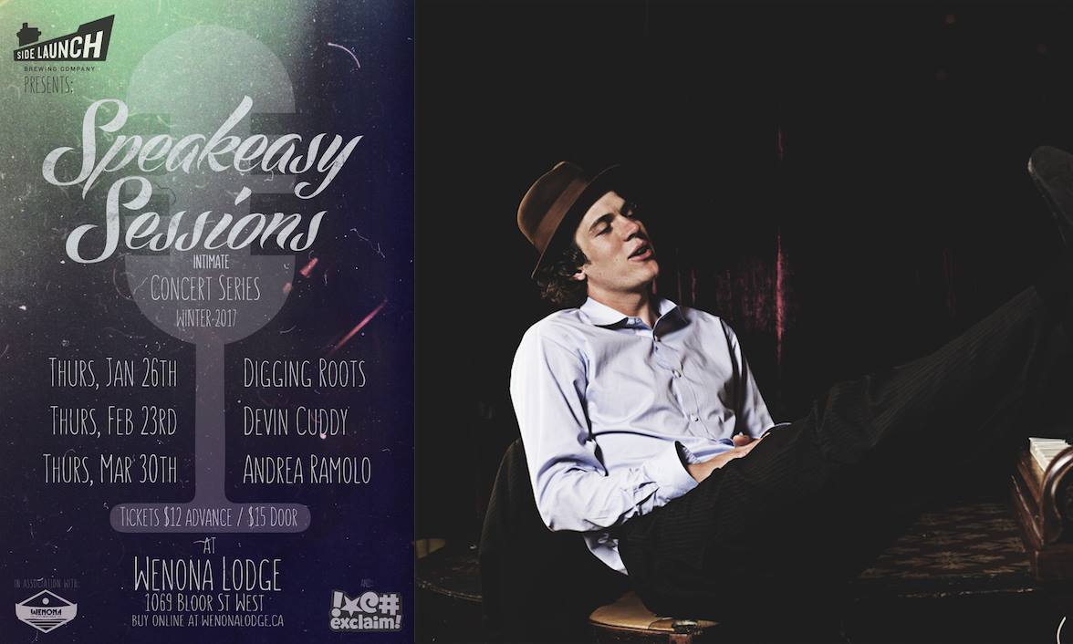 .<a href="/DevinCuddy/">Devin Cuddy</a> is playing for a select few at <a href="/wenonalodge/">Wenona Lodge</a> tmrw night. Get tickets now: universe.com/events/speakea… <a href="/sidelaunch/">Side Launch Brewing</a> #speakeasysessions