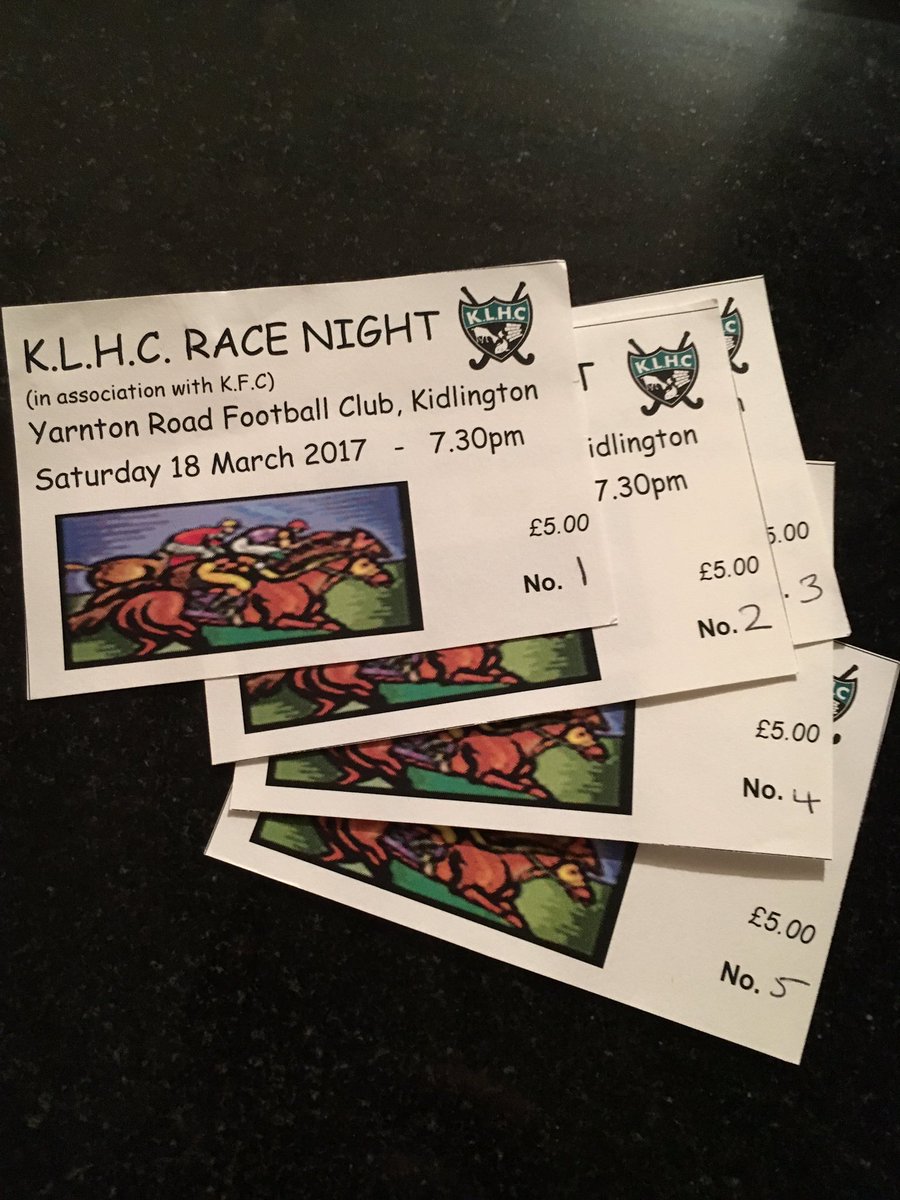 Saturday 18th March 🐎🐎🐎🐎🐎.  Tickets on sale now #Kidlington #racenight #hockey #fundraiser #oxfordshire