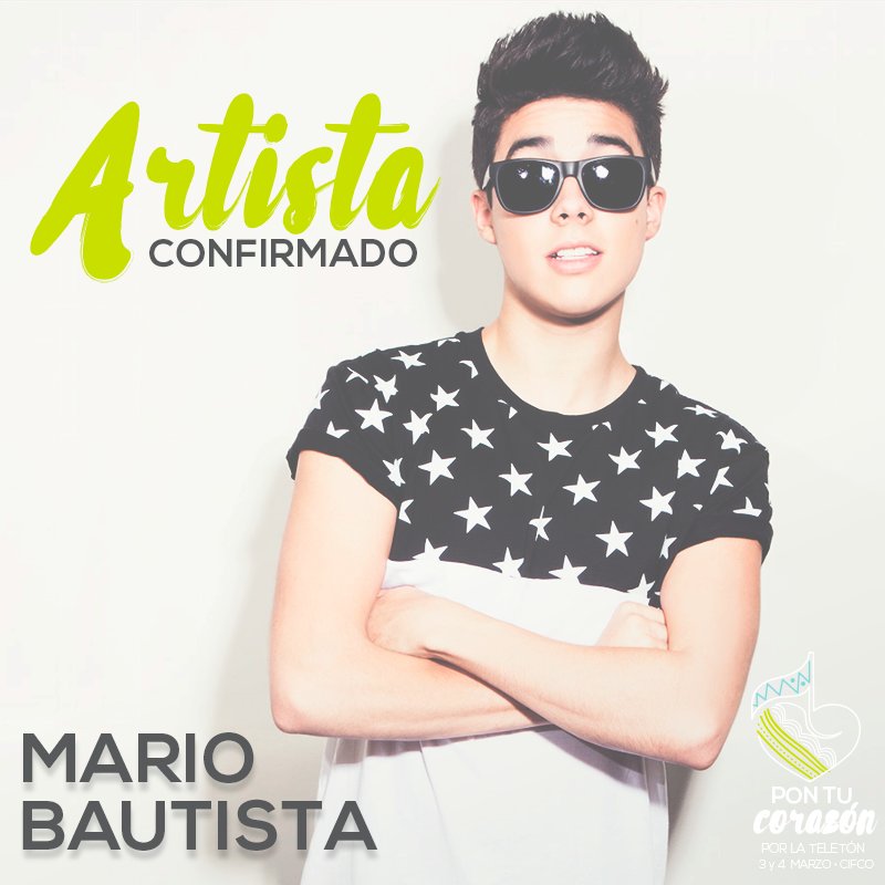 TeletonSV's tweet photo. .@mariobautista_ pondrá su corazón en esta Teletón 2017, este 3 y 4 nos vemos en el pabellón centroamericano de CIFCO. #PonTuCorazon 💛💙 https://t.co/BksuXHeron
