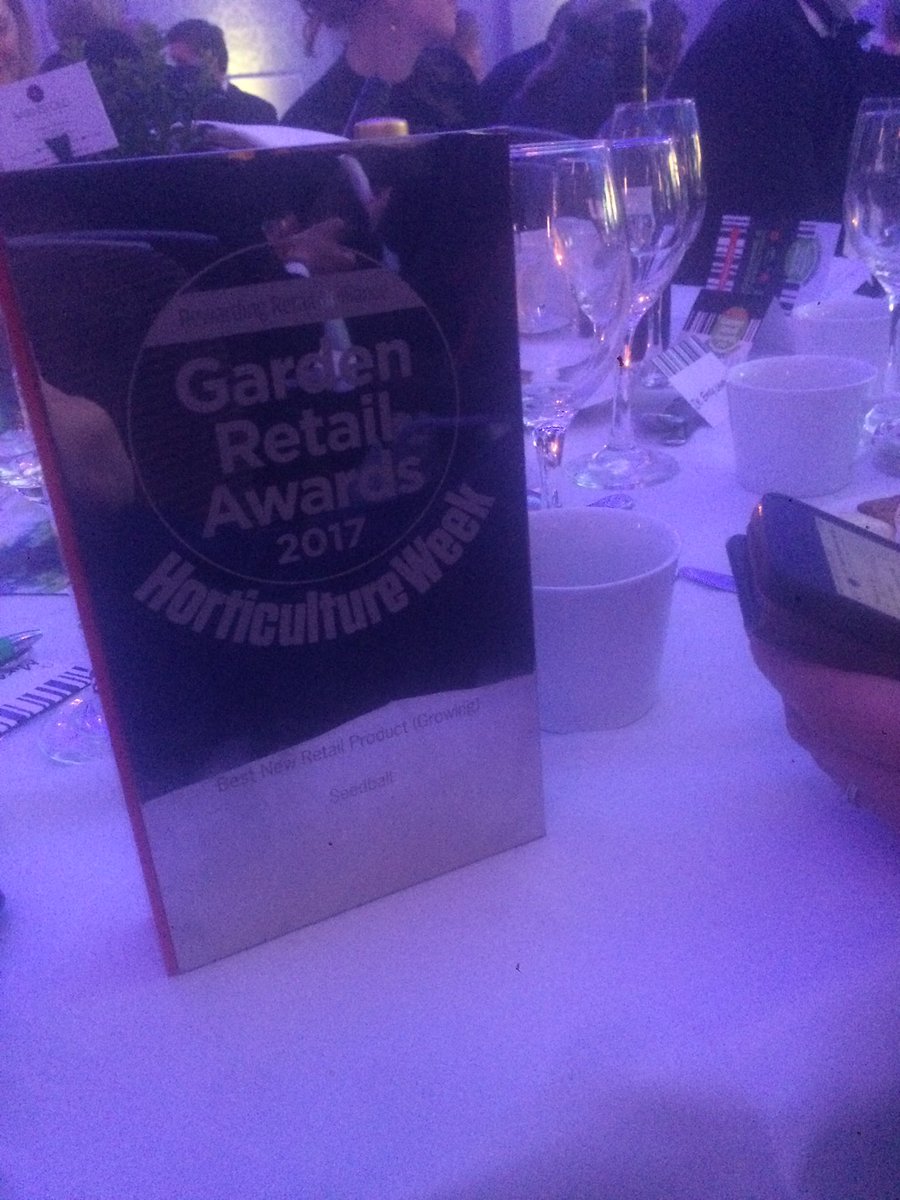 seed_ball's tweet photo. And the winner is..... Seedball 🌟🌟🌟🌟🌟 garden Retail Awards 2017 Best new retail product https://t.co/lBHqY1BTI0