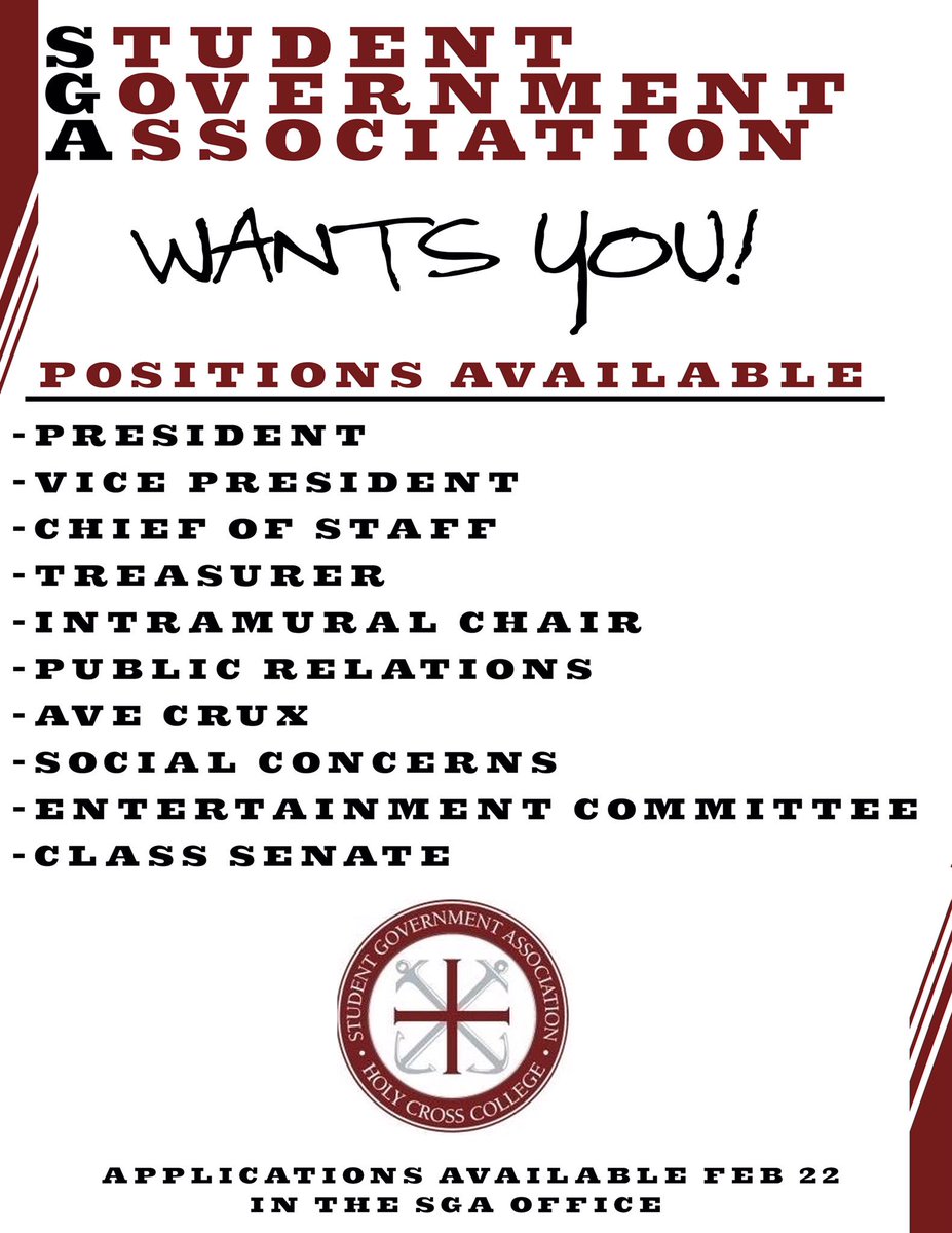 Holy Cross SGA tweet media