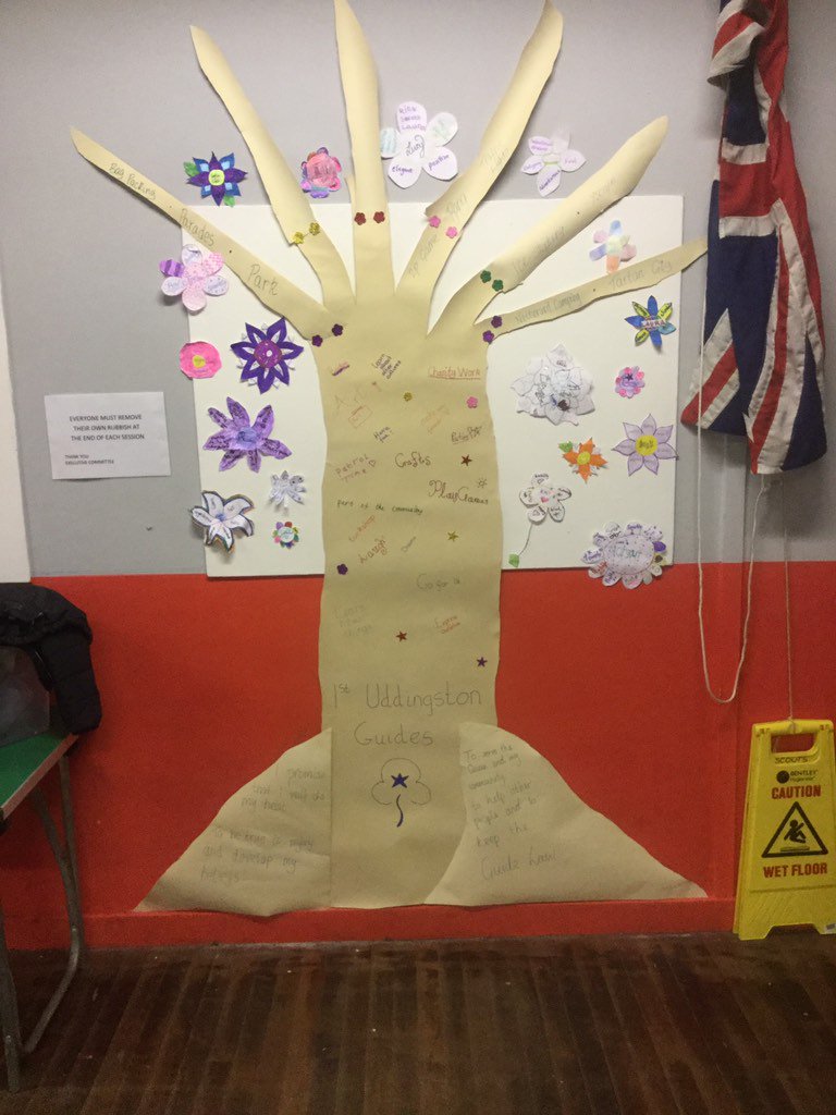 1stUddGuides's tweet photo. @GirlguidingScot @Girlguiding @wagggs_world Growth tree in celebration of #thinkingday! #WTD2017 #LetsGrow #WTDwave https://t.co/la1Jf20jG3