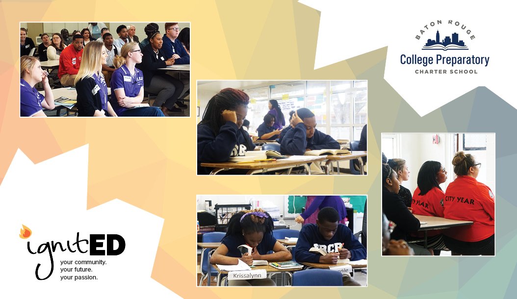 NewSchoolsBR's tweet photo. .@BRCollegePrep showing us what #academicscharactersuccess look like during IgnitED🔥 ! #TeachBR https://t.co/4hcI4DcCsL