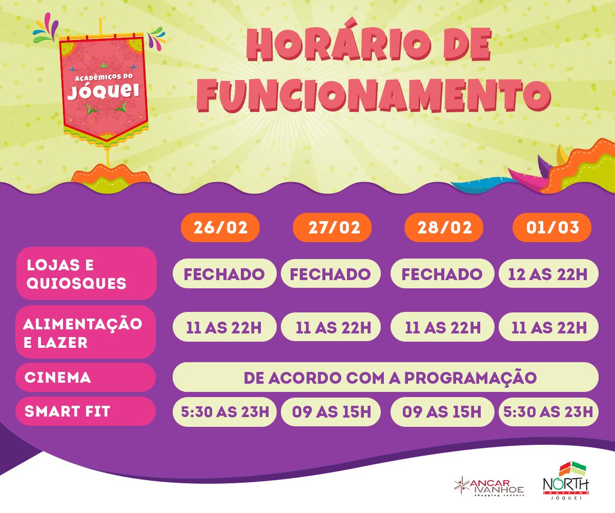 A folia tá chegando e claro, nós também vamos curtir um pouco. Com isso, confere só nossa programação de Carnaval: