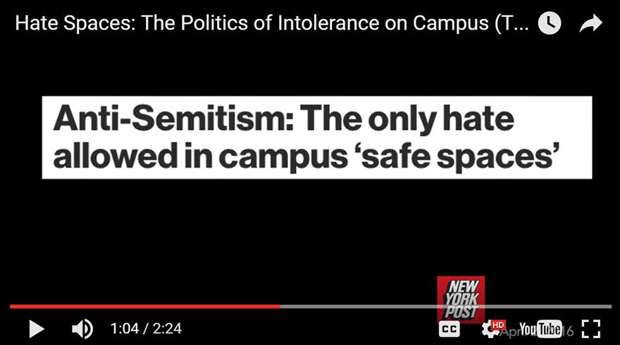 CSPFreeFire's tweet photo. All part of effort to delegitimize, destroy Israel.
#HateSpaces The Politics of Intolerance on Campus. Watch trailer https://t.co/tOd3TAQASh https://t.co/qZlonp2rm3