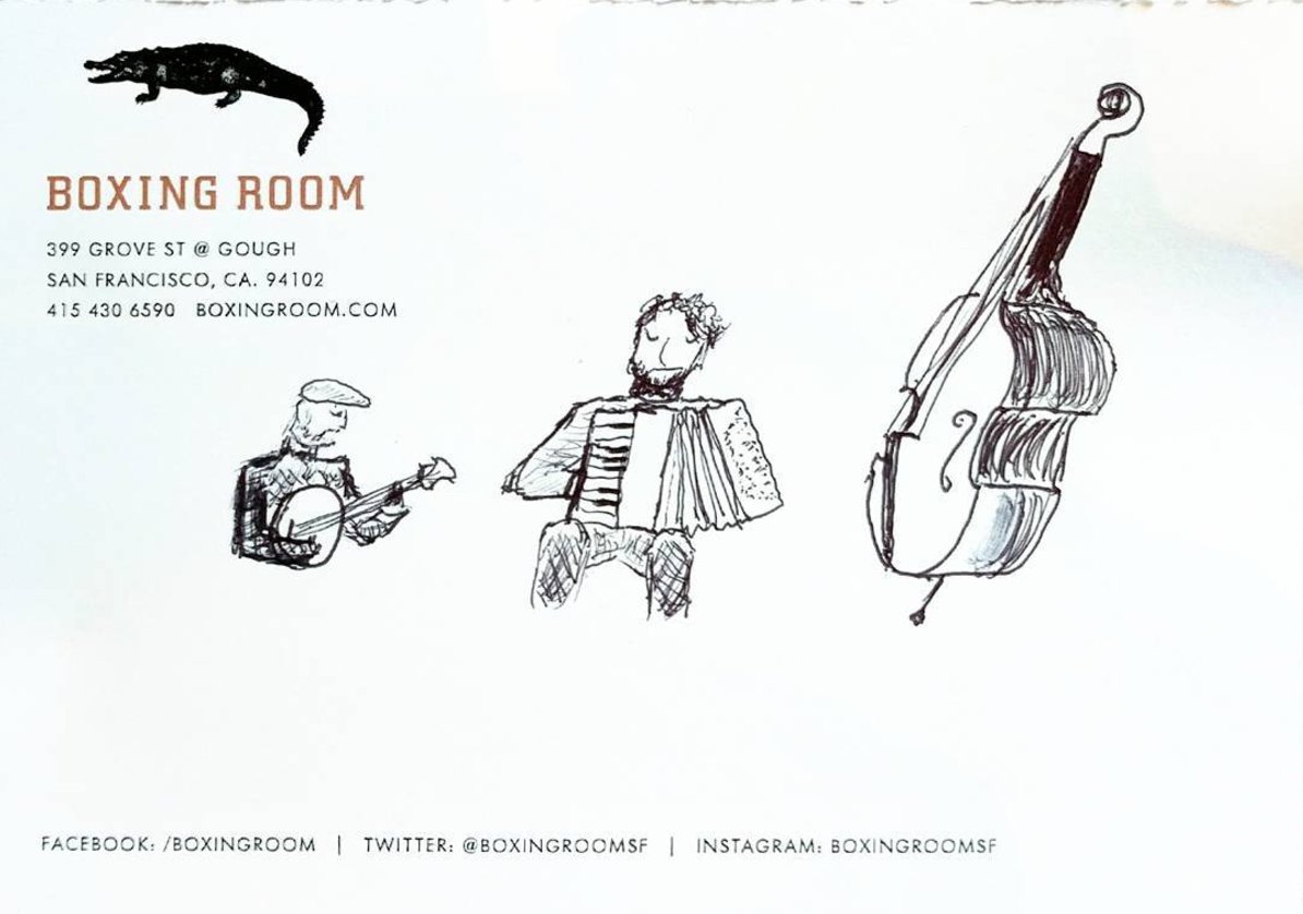 BoxingRoomSF's tweet image. Sending you a postcard of @gauchojazz. Catch them here every #SundayBrunch from 11:30am to 2:30pm!  #WishYouWereHere 📝: elzachster on IG
