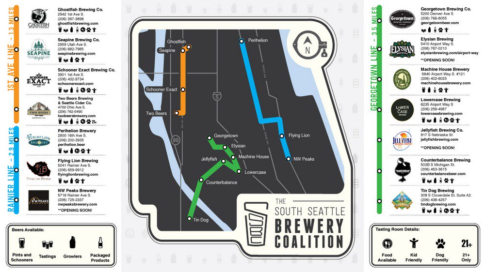 beerpulse's tweet photo. South Seattle Brewery Coalition formed by 14 breweries w/ launch of ale trail map
https://t.co/Dzx69jyURx #WAbeer #SEAbeer #southseattle https://t.co/yagkmgSUlm