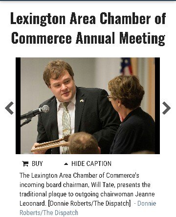WillTate14's tweet photo. Beyond humbled to become Chairman of the Board for the Lexington Area #ChamberofCommerce.  Looking forward to a year of growth! https://t.co/LW58Ph4xEl