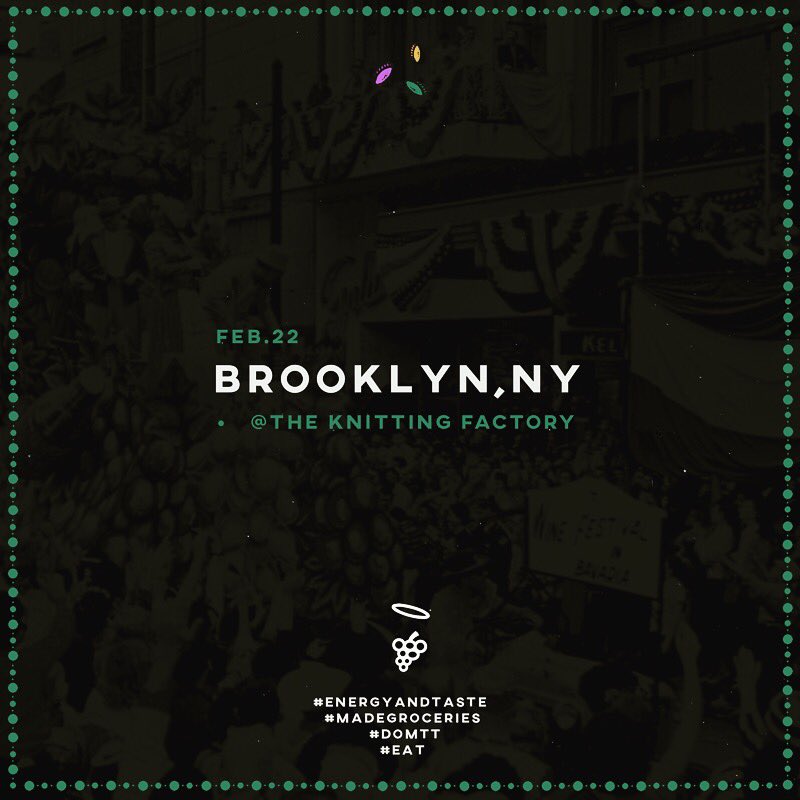 MadeGROCERIES's tweet photo. Hello Brooklyn.
Come Out Tonight & Feel This Energy π
#EAT
#DOMTT
#MG93 https://t.co/mU9Vs64WGr