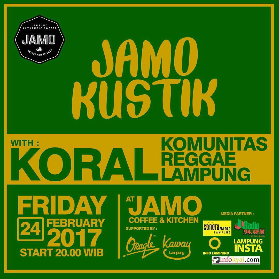 Soners yg #MORETHANJUSTHITS , jgn lewatin event keren dari <a href="/JAMOCOFFEE/">JAMO COFFEE LAMPUNG</a> ini yaa di malam sabtu!

Yoo-mann ! xD
See you there
