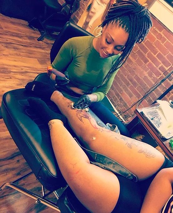 Doing what I love to do! Come &amp; see me at my shop @pretty_N_ink704 https://t.co/MCOArk8sDC<a href="/tag/blackinkcrew"class="tags"><span>#blackinkcrew</span></a>