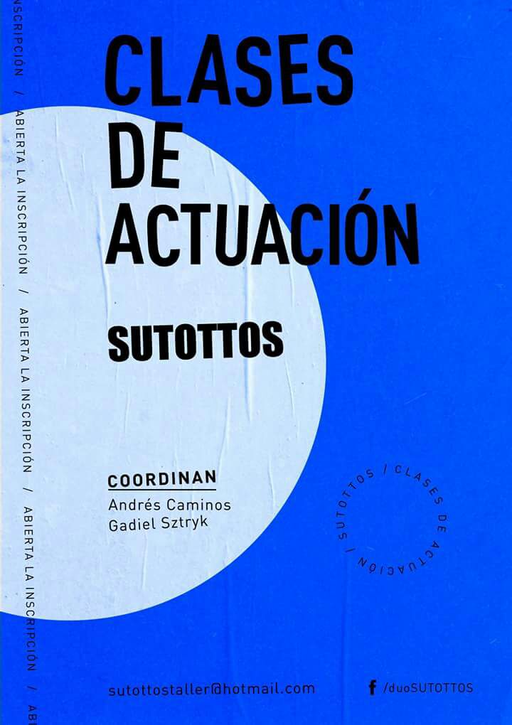 Abrimos la inscripción 2017 a las clases de actuación!