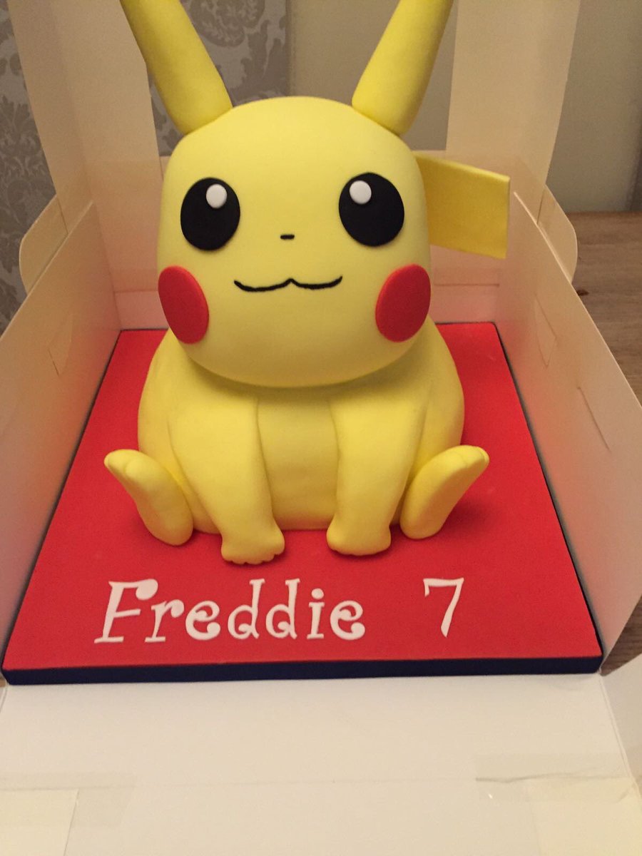 pezwaite's tweet photo. Amazing cake from @cakesforshow For the little mans birthday #Loveit #Pikachu #Cakesforshow https://t.co/F9Fe5KU1m2