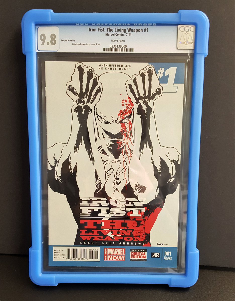M4RVELCOM1CS's tweet photo. SlabPro @slab_pro: Our Blue #SlabPro goes perfect with #IronFist #1 2nd Printing! Find your color at… https://t.co/6oYDelIpvN #marvel https://t.co/CEejJEdMW1
