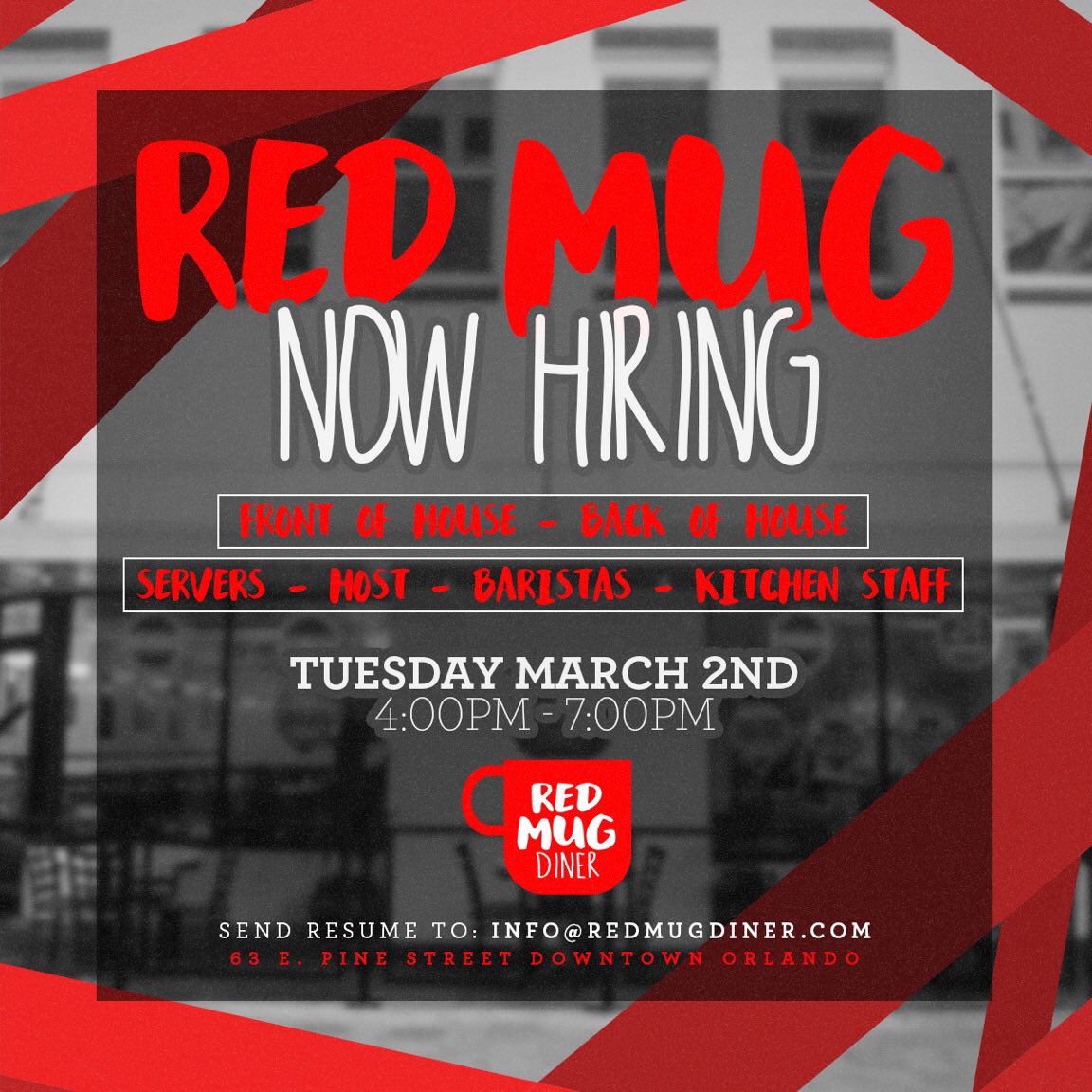 RedMugDiner's tweet photo. @jobs4ORL https://t.co/fT1TQsxRVQ