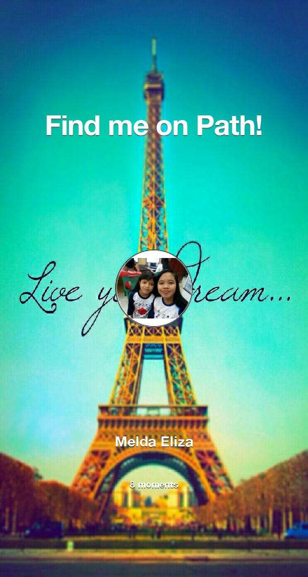 MeldaEliza4's tweet photo. Find me on #Path now! Go to https://t.co/T3VOYmtHYI https://t.co/XXlNioDkeO