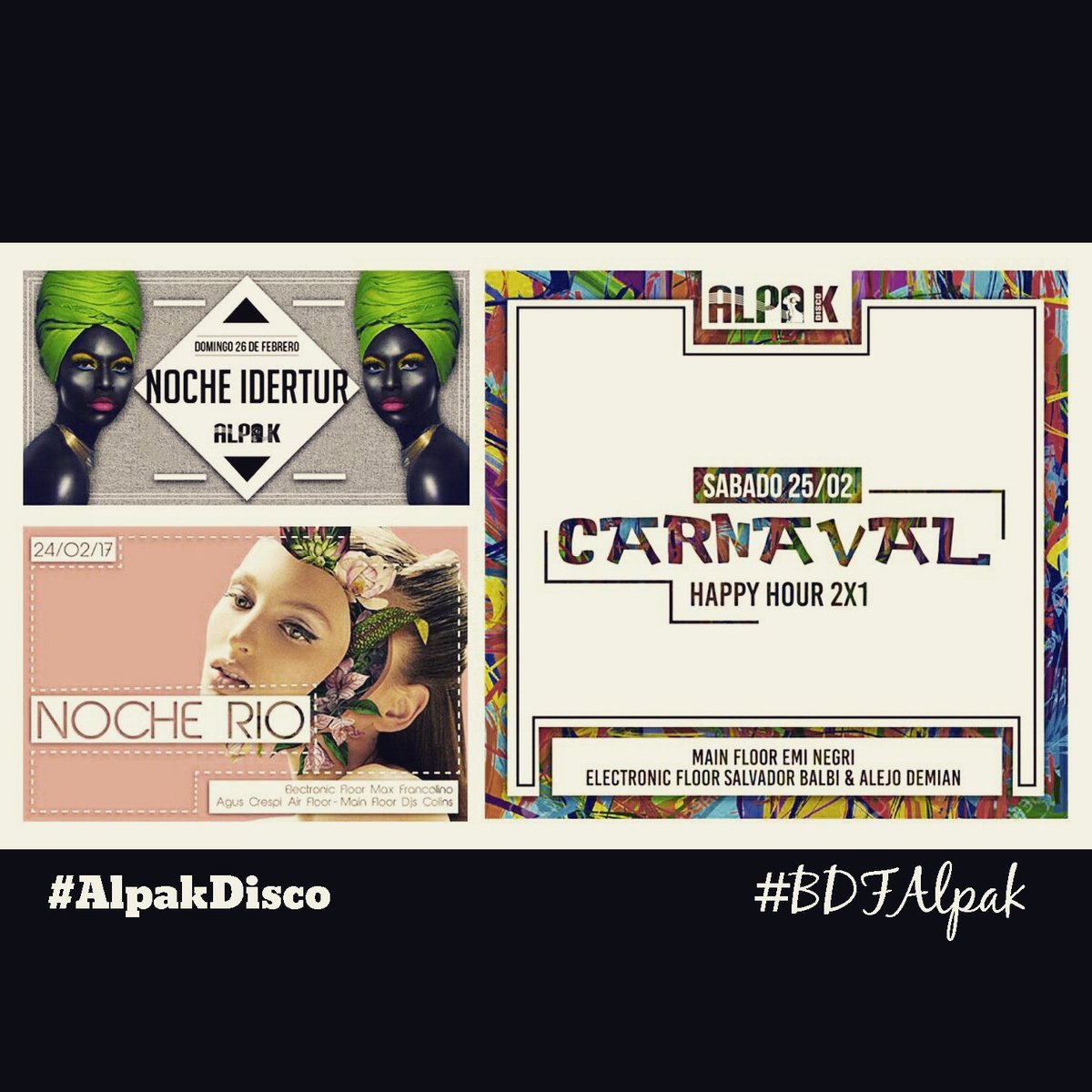 BDFalpakdisco's tweet photo. Dale Rt a nuestra imagen y participas 🎫👏ENTRADAS 🎫👏 y 🍷👏CONSUMICIONES🍷👏para cada fiesta.. #BDFAlpak.. https://t.co/6nycslGYvo