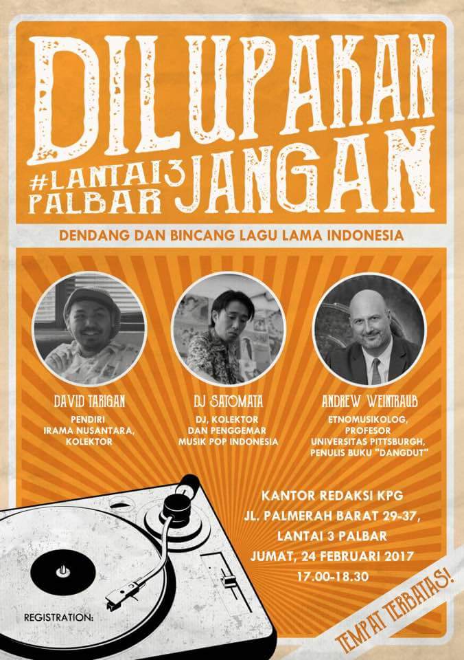 andreasharsono's tweet photo. Jakarta: Diskusi unik, jarang dan menarik soal rekaman musik tempoe doeloe dgn piringan hitam dan kaset. https://t.co/ktzuVybjHQ