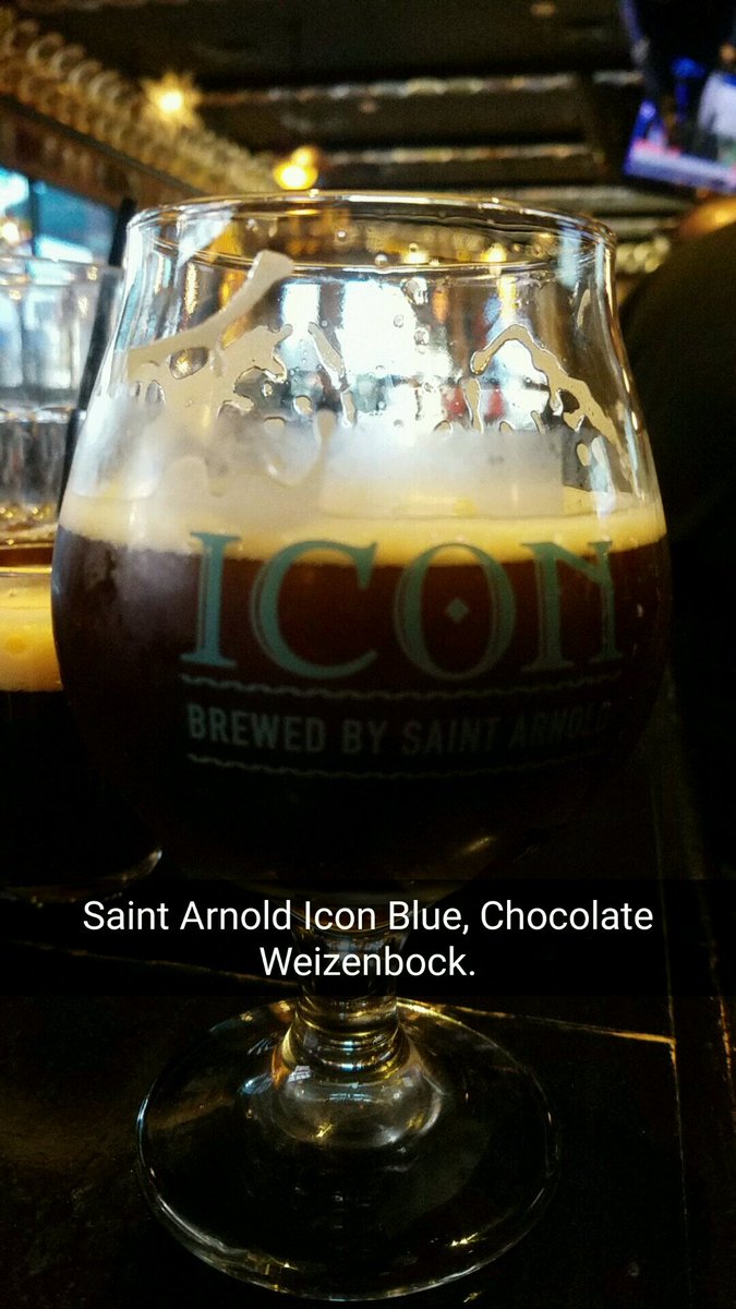 #BrewNight tonight @ 7, we will release <a href="/SaintArnold/">Saint Arnold Brewing Company</a> <a href="/SaintArnold_BC/">Ben Coffman</a>  Icon Blue, Chocolate Weizenbock.  Buy the beer, keep the glass. #icon