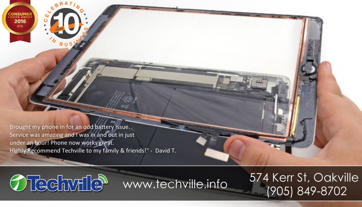 TechvilleCanada's tweet photo. Expert iPad Repairs · Professional Technicians · Free Onsite Estimate · No Appointment Necessary #Techville #Oakville #Burlington #iPad https://t.co/8yLXXhqSXZ