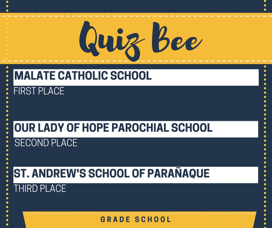 TechnokidsPh's tweet photo. Congrats to the winners of IT CUP 2017! For the Quiz Bee: https://t.co/WJwfq8Bfvj