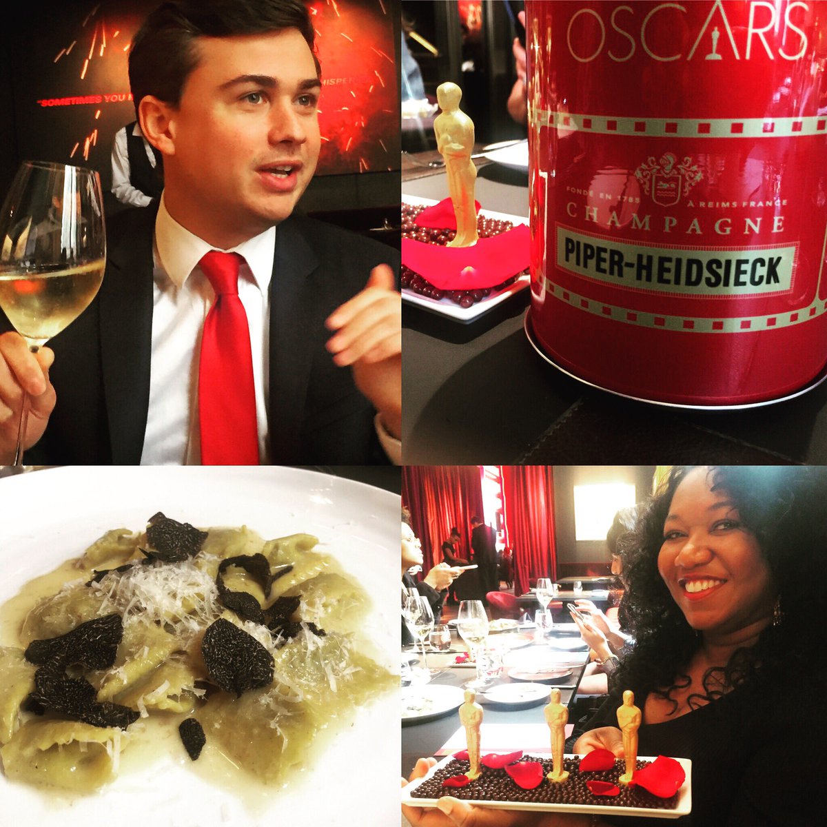 WineDineWanda's tweet photo. 🍾I'm ready for my close-up! Sipping& eating like the stars with @piperheidsieck @WolfgangPuck #Oscars #Champagne @terlatomedia #PiperRed 🍾 https://t.co/82FZYeocPf