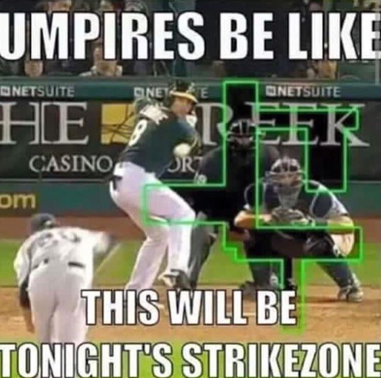 TheBsblr's tweet photo. You never know with the umpires these days... https://t.co/wMIPflbhf7