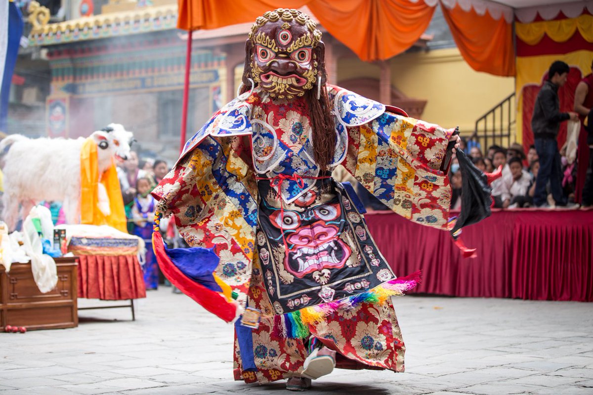#Losar - new year in #Kathmandu #Nepal. #DancingLamas