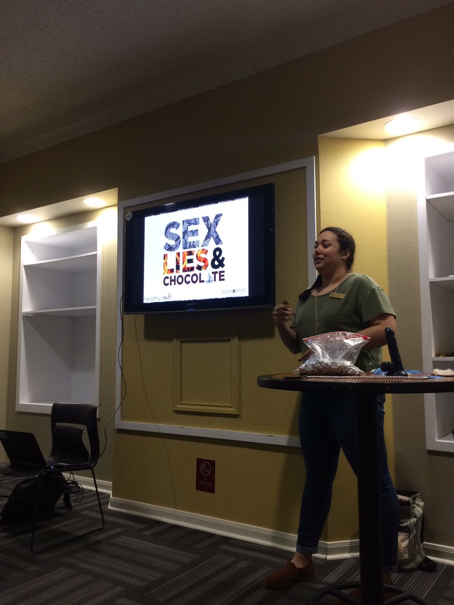 BobcatVillage's tweet photo. Sex, Lies, &amp; Chocolate is starting https://t.co/5NmwMucV60