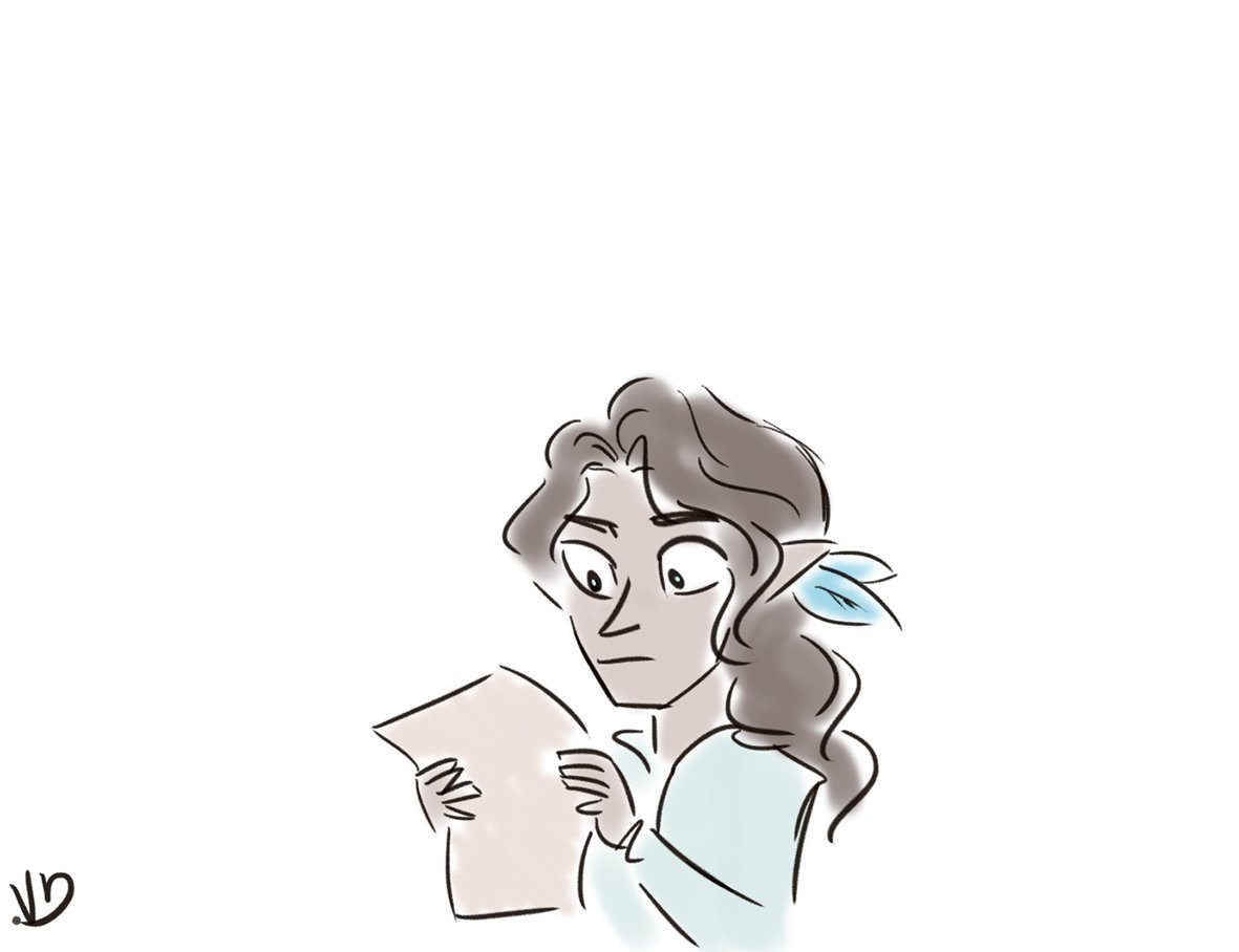 Valerie_Sparkle's tweet photo. Sherri can't be bothered to learn which twin is which and it leads to awkward situations #Criticalrole can you believe this took me 4 weeks https://t.co/baiH5dawr7